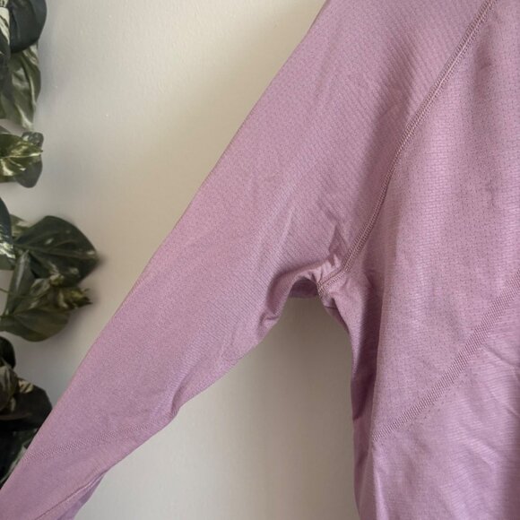 Lululemon Athletic Swiftly Tech Cropped Long Sleeve Shirt 2.0 Rose Blush Size 14 - Picture 5 of 8